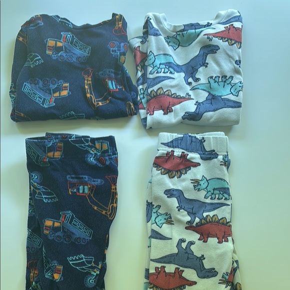 Cuddl Duds Dinosaur and Construction Themed Kids Pajamas Set - Picture 1 of 6